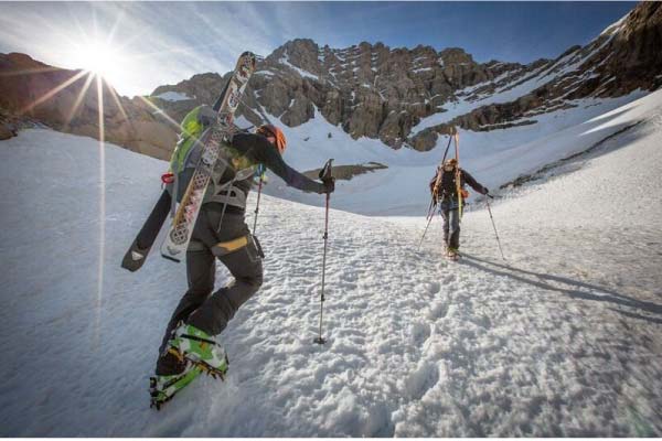 Ski de randonnée en montagne