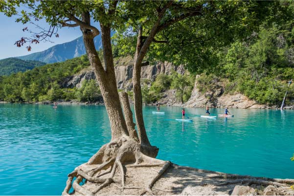 Paddle sur le Lac de Serre Ponçon