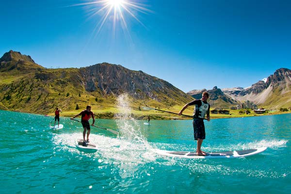 Paddle au lac de Tignes