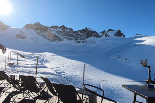 Panorama sur le glacier de la Meije