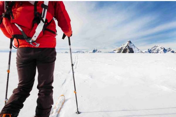 Faire du ski sur glacier
