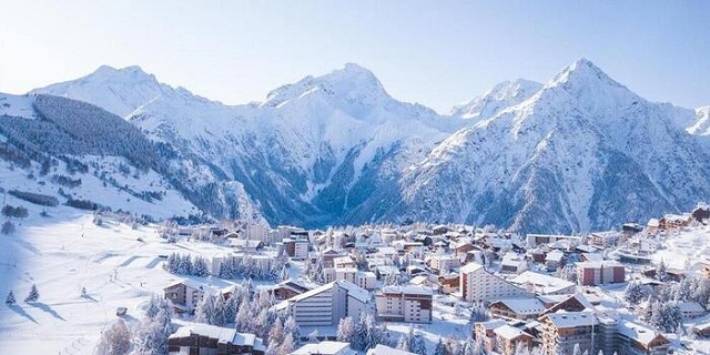 Station des 2 Alpes en hiver